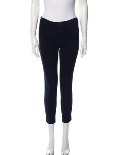 Pre-owned J Brand Mid-rise Skinny Leg Jeans In Blue