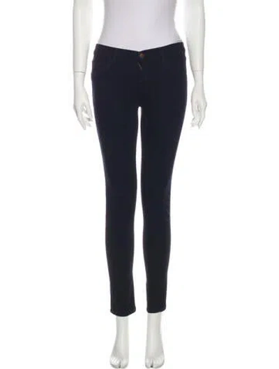 Pre-owned J Brand Mid-rise Skinny Leg Jeans In Blue