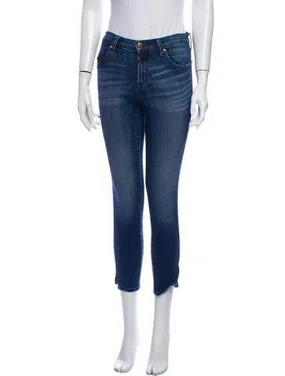 Pre-owned J Brand Mid-rise Skinny Leg Jeans In Blue