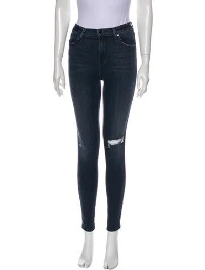 Pre-owned J Brand Mid-rise Skinny Leg Jeans In Blue