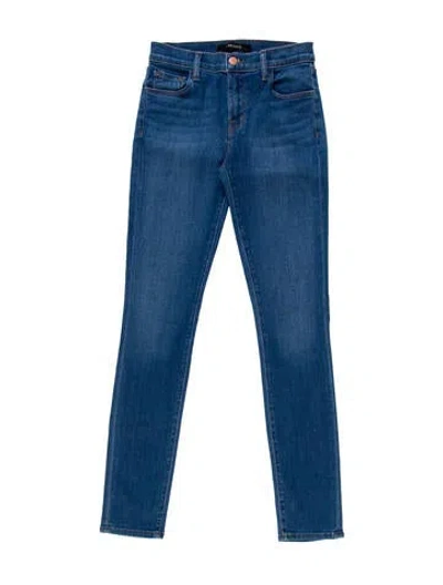 Pre-owned J Brand Mid-rise Skinny Leg Jeans In Blue
