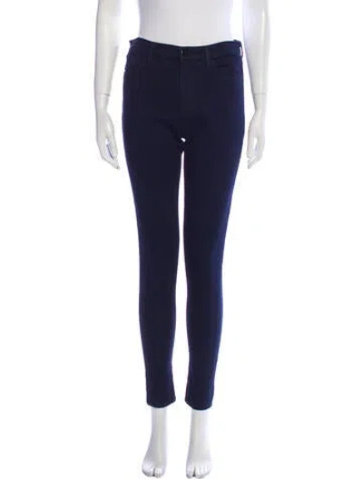Pre-owned J Brand Mid-rise Skinny Leg Jeans In Blue