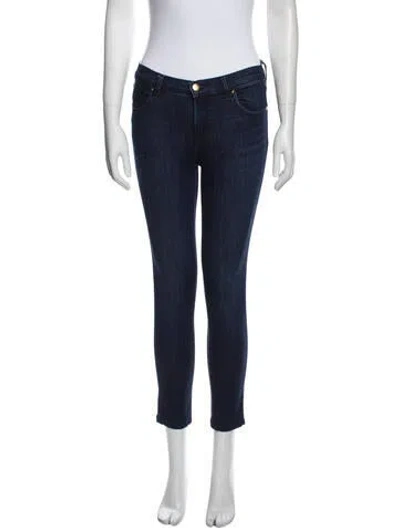 Pre-owned J Brand Mid-rise Skinny Leg Jeans In Blue