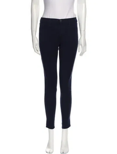 Pre-owned J Brand Mid-rise Skinny Leg Jeans In Blue