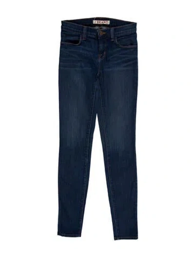 Pre-owned J Brand Mid-rise Skinny Leg Jeans In Blue