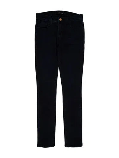 Pre-owned J Brand Mid-rise Skinny Leg Jeans In Blue