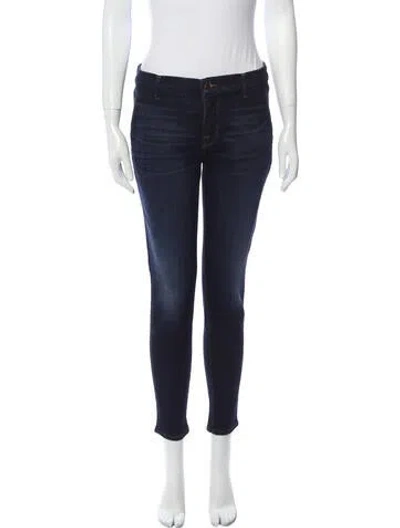 Pre-owned J Brand Mid-rise Skinny Leg Jeans In Blue