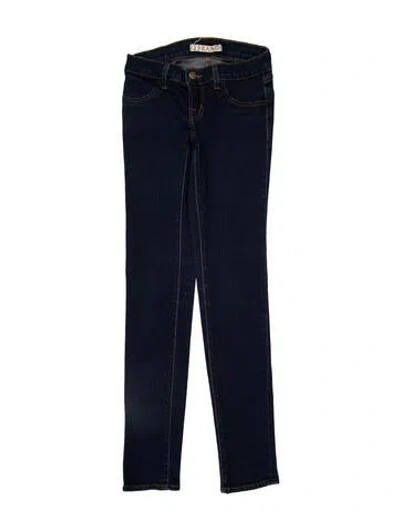 Pre-owned J Brand Mid-rise Skinny Leg Jeans In Blue