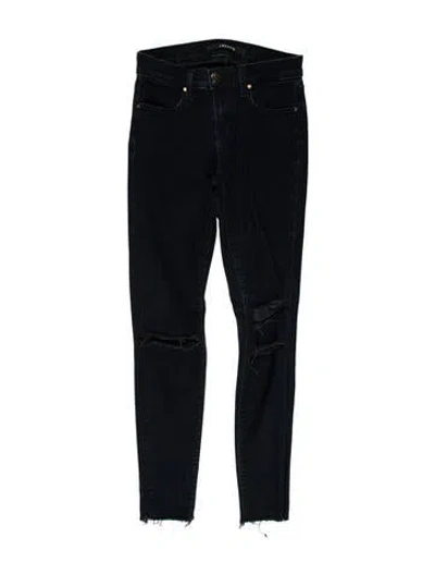 Pre-owned J Brand Mid-rise Skinny Leg Jeans In Blue
