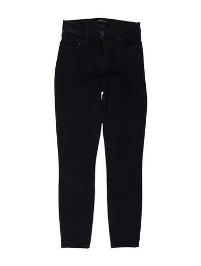Pre-owned J Brand Mid-rise Skinny Leg Jeans In Blue