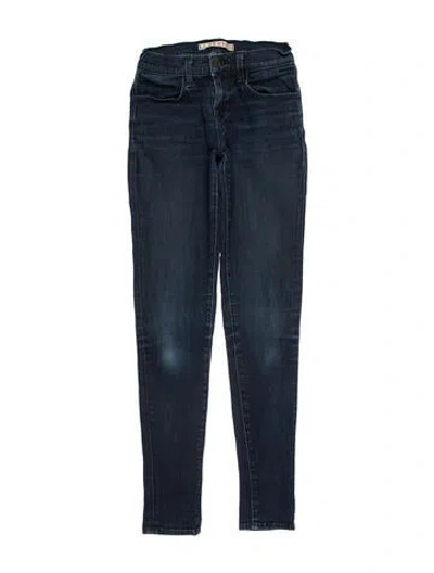 Pre-owned J Brand Mid-rise Skinny Leg Jeans In Blue