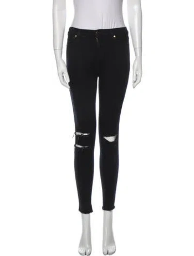 Pre-owned J Brand Mid-rise Skinny Leg Jeans In Blue