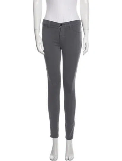 Pre-owned J Brand Mid-rise Skinny Leg Jeans In Blue