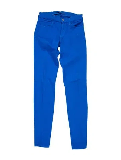 Pre-owned J Brand Mid-rise Skinny Leg Jeans In Blue