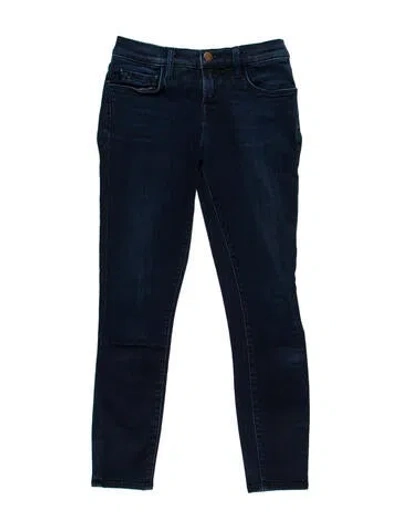 Pre-owned J Brand Mid-rise Skinny Leg Jeans In Blue