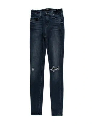 Pre-owned J Brand Mid-rise Skinny Leg Jeans In Blue