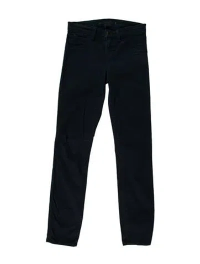 Pre-owned J Brand Mid-rise Skinny Leg Jeans In Blue