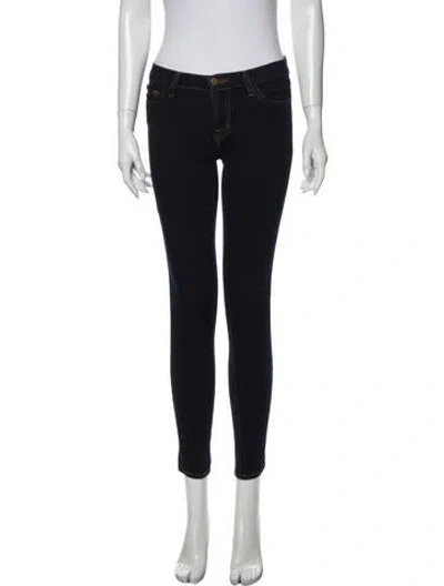 Pre-owned J Brand Mid-rise Skinny Leg Jeans In Blue