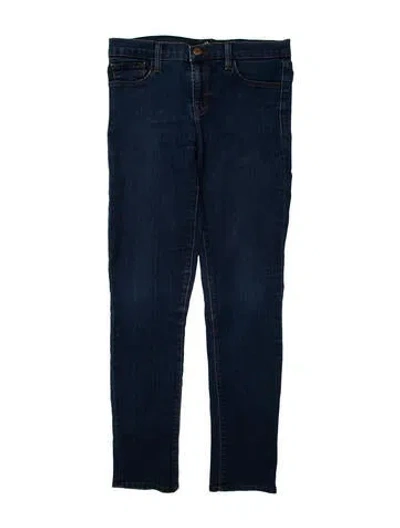 Pre-owned J Brand Mid-rise Skinny Leg Jeans In Blue