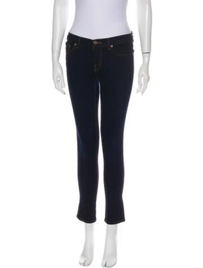 Pre-owned J Brand Mid-rise Skinny Leg Jeans In Blue