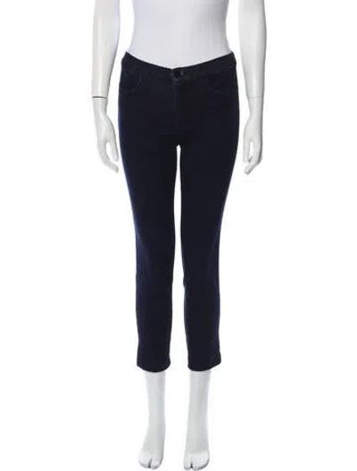 Pre-owned J Brand Mid-rise Skinny Leg Jeans In Blue