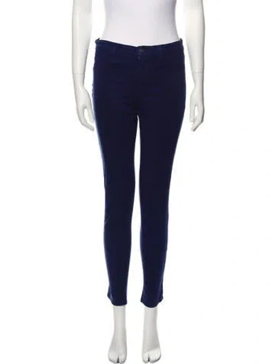 Pre-owned J Brand Mid-rise Skinny Leg Jeans In Blue