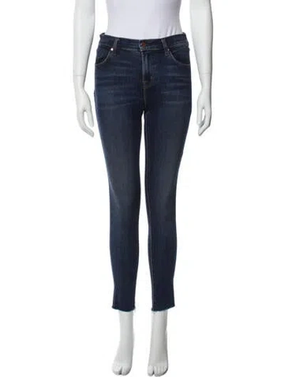 Pre-owned J Brand Mid-rise Skinny Leg Jeans In Blue