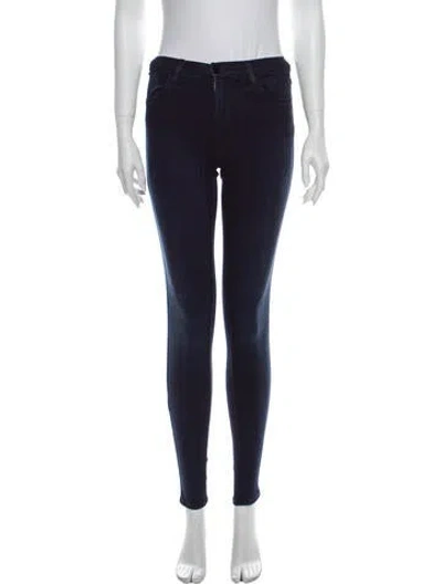 Pre-owned J Brand Mid-rise Skinny Leg Jeans In Blue
