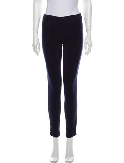 Pre-owned J Brand Mid-rise Skinny Leg Jeans In Blue