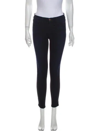 Pre-owned J Brand Mid-rise Skinny Leg Jeans In Blue