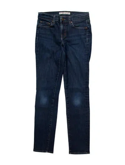 Pre-owned J Brand Mid-rise Skinny Leg Jeans In Blue