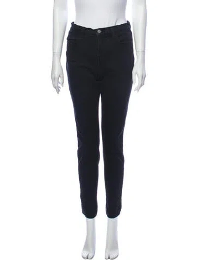 Pre-owned J Brand Mid-rise Skinny Leg Jeans In Blue