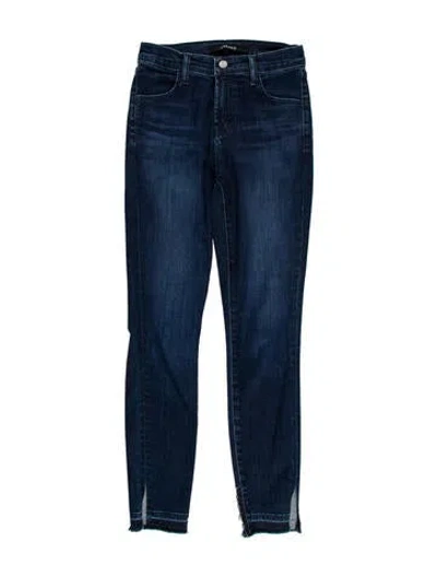 Pre-owned J Brand Mid-rise Skinny Leg Jeans In Blue
