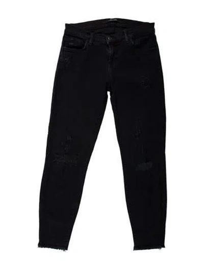 Pre-owned J Brand Mid-rise Skinny Leg Jeans In Blue