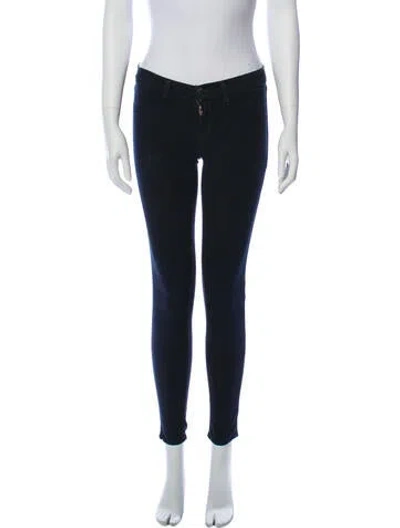 Pre-owned J Brand Mid-rise Skinny Leg Jeans In Blue