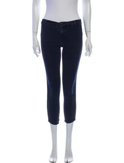 Pre-owned J Brand Mid-rise Skinny Leg Jeans In Blue