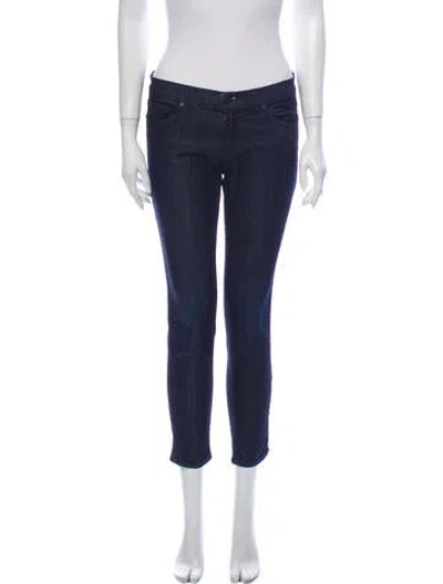 Pre-owned J Brand Mid-rise Skinny Leg Jeans In Blue