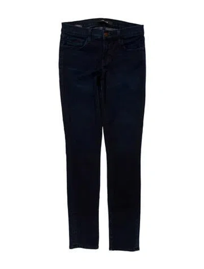 Pre-owned J Brand Mid-rise Skinny Leg Jeans In Blue