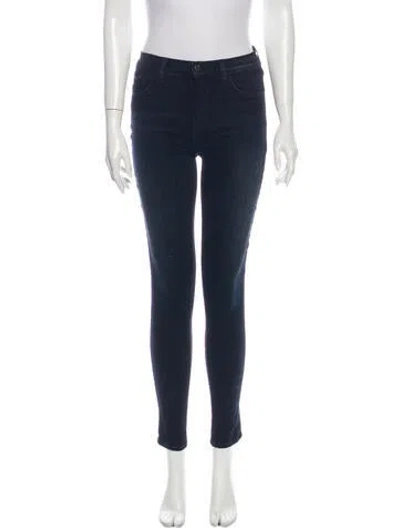 Pre-owned J Brand Mid-rise Skinny Leg Jeans In Blue