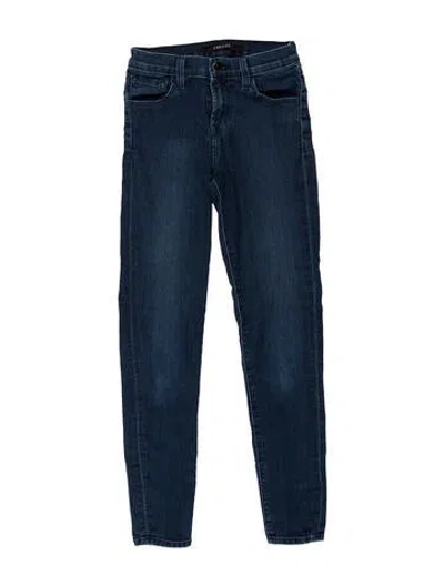 Pre-owned J Brand Mid-rise Skinny Leg Jeans In Blue