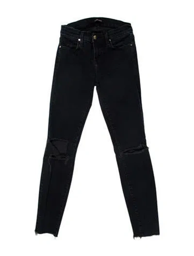 Pre-owned J Brand Mid-rise Skinny Leg Jeans In Blue
