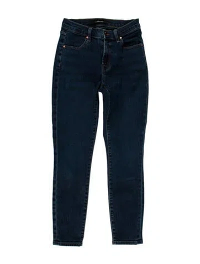 Pre-owned J Brand Mid-rise Skinny Leg Jeans In Blue