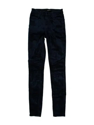 Pre-owned J Brand Mid-rise Skinny Leg Jeans In Blue