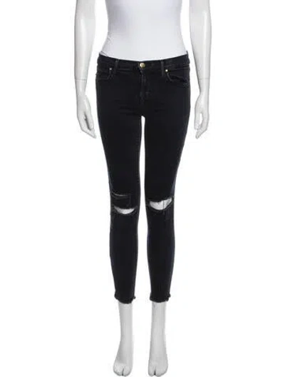 Pre-owned J Brand Mid-rise Skinny Leg Jeans In Blue