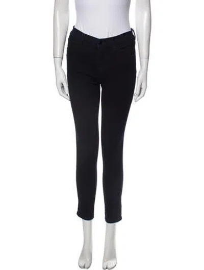 Pre-owned J Brand Mid-rise Skinny Leg Jeans In Blue