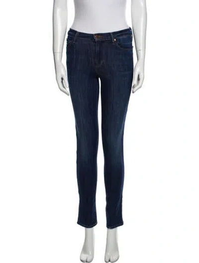 Pre-owned J Brand Mid-rise Skinny Leg Jeans In Blue