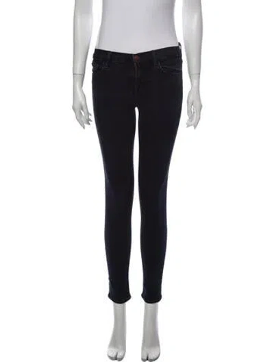 Pre-owned J Brand Mid-rise Skinny Leg Jeans In Blue