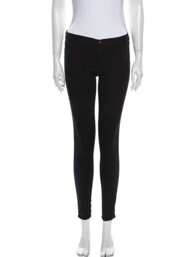 Pre-owned J Brand Mid-rise Skinny Leg Jeans In Blue