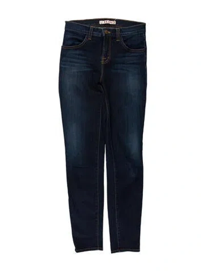 Pre-owned J Brand Mid-rise Skinny Leg Jeans In Blue