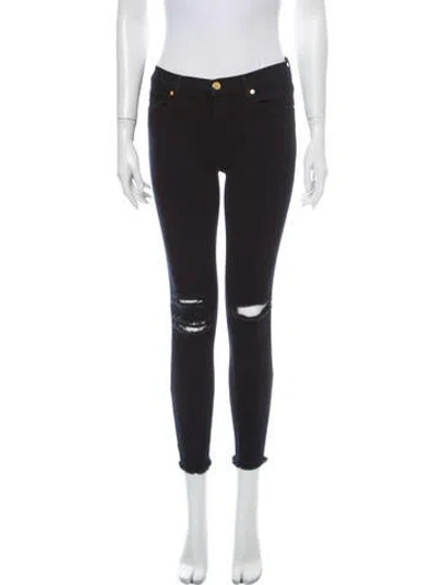 Pre-owned J Brand Mid-rise Skinny Leg Jeans In Blue